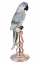 Koopman Dekorativní figurka papouška na kůlu 24 cm