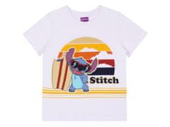 sarcia.eu STITCH Disney tričko/tričko bílé pro kluky, bavlna 7 let 122 cm