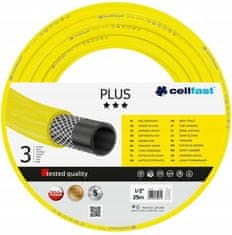 Cellfast Zesílená zahradní hadice CellFast Plus 1/2 palce 25 m žlutá