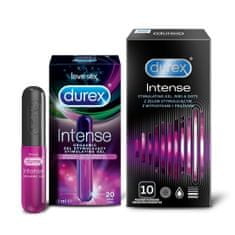 Durex Sada DUREX intense 10 ks. + intenzivní orgasmický gel 10ml