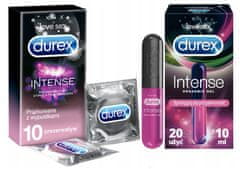 Durex Sada DUREX intense 10 ks. + intenzivní orgasmický gel 10ml