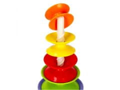 sarcia.eu Vícebarevná vzdělávací věž / pyramida, vzdělávací hračka 6m+ Bam Bam Uniwersalny