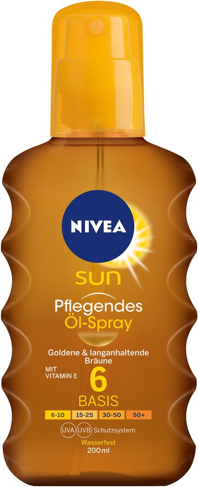 Levně Nivea Sun Carotene olej na opalování ve spreji OF 6, 200 ml
