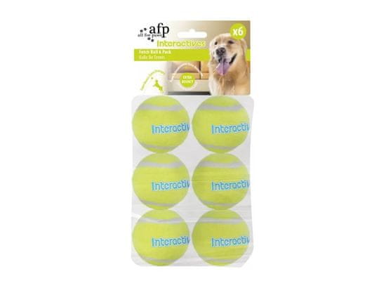BOT Tenisové míčky pro psy - 6,5 cm (6ks)