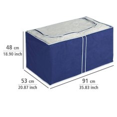 Wenko Modrý obal na povlečení JUMBO BOX, 91 x 53 x 48 cm