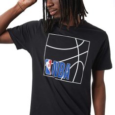 New Era triko NEW ERA NBA Logo tee NBALOG BLKWHI L