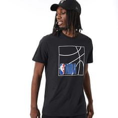 New Era triko NEW ERA NBA Logo tee NBALOG BLKWHI L
