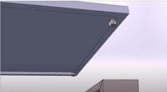 sapro FVE konstrukce na rovnou střechu CORAB PB-092.2 pro 4 FV panely, 25st. horizontální