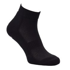 OXSOX Active unisex letní sportovní odlehčené ponožky ponožky s froté chodidlem 5300723 3-pack, černá, 39-42