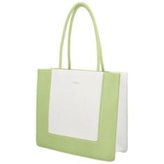 DIANA & CO Trendová kabelka přes rameno Tarami, bílá - výrazná zelená