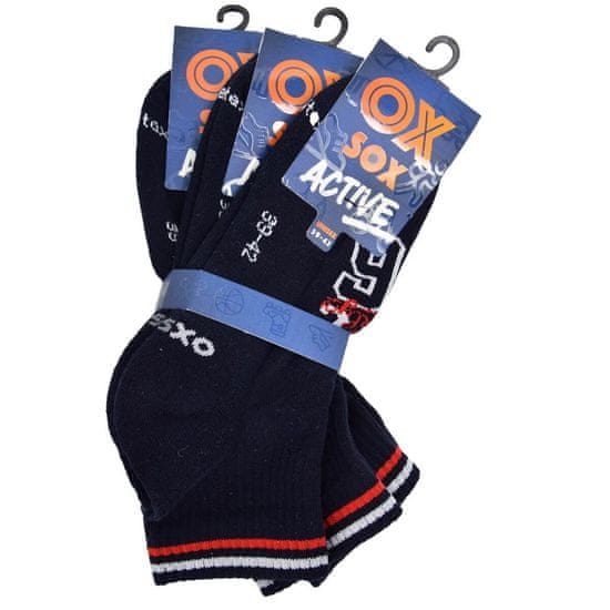 OXSOX Active pánské letní sportovní antibakteriální ponožky 5300123 3-pack