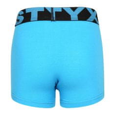 Styx Dětské boxerky sportovní guma světle modré (GJ1169) - velikost 6-8 let