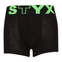Styx Dětské boxerky sportovní guma černé (GJ962) - velikost 6-8 let