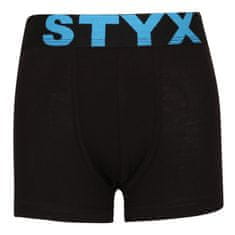 Styx Dětské boxerky sportovní guma černé (GJ961) - velikost 6-8 let