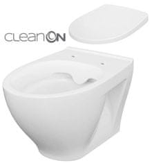 CERSANIT Set závěsná wc mísa moduo cleanon + wc sedátko (K701-262)
