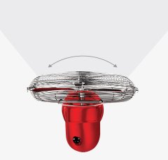 Rohnson R-864 kovový stolní ventilátor 30 cm, červená