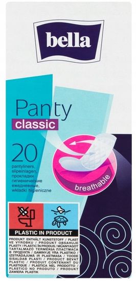 Bella Hygienické vložky Panty Classic 20 ks