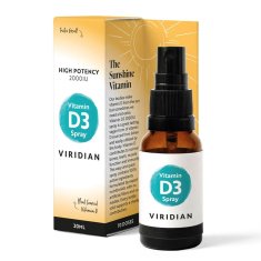 VIRIDIAN nutrition Vitamin D3, 2000 iu, Spray, 20 ml