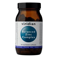 VIRIDIAN nutrition Balanced Zinc Complex (Chelatovaná forma zinku), 90 kapslí