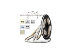 Schmachtl McLED LED pásek SMD3528 teple bílá, DC12V, IP54, 8mm, bílý PCB pásek, 60 led/metr ML-121.213.10.0