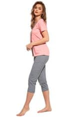 Cornette Dámské pyžamo 445/227 Lisa plus + Ponožky Gatta Calzino Strech, růžová, 3XL