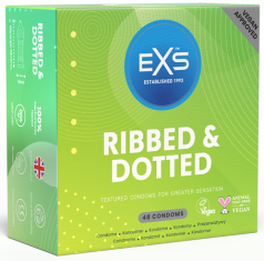 EXS EXS Ribbed&Dotted kondomy RIBBED 48 ks.