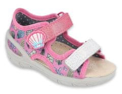 Befado dívčí sandálky SUNNY 065X134 růžové, motiv moře, velikost 29