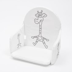 NEW BABY Vložka do dřevěných jídelních židliček typu Victory bílá žirafa
