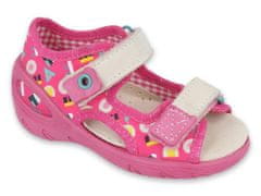 Befado dívčí sandálky SUNNY 065X153 růžové, velikost 29