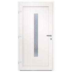 Vidaxl Vchodové dveře bílé 108 x 208 cm PVC