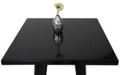 MCW Set barový stůl + 2x barová židle A73, barová židle barový stůl, kovový průmyslový design ~ černá