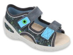Befado chlapecké sandálky SUNNY 065P127 šedé, tečky, velikost 24