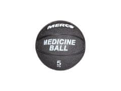 Merco Black gumový medicinální míč hmotnost 5 kg