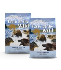 Taste of the Wild Pacific Stream granule pro psy s uzeným lososem 2x 12,2 kg