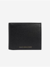 Tommy Hilfiger Černá pánská kožená peněženka Tommy Hilfiger Premium Leather CC and Coin UNI