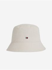 Tommy Hilfiger Bílý dámský klobouk Tommy Hilfiger Essential Flag Bucket Hat UNI
