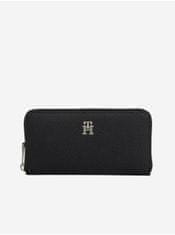 Tommy Hilfiger Černá dámská peněženka Tommy Hilfiger Emblem Large ZA UNI