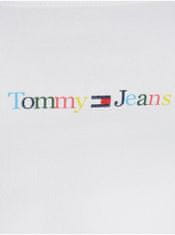 Tommy Jeans Bílé dámské tílko Tommy Jeans TJW BBY Color Linear Strap Top M