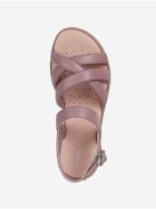 Geox Růžové dámské kožené sandály Geox 37