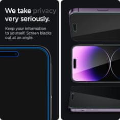 Spigen Spigen Glass EZ Fit Privacy 2 Pack - iPhone 14 Pro Max
