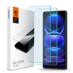 Spigen Spigen Glass tR Slim 2 Pack - Xiaomi Redmi Note 12 Pro 5G/Redmi Note 12 Pro+ 5G/POCO X5 Pro 5G