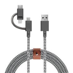 Native Union Native Union Belt Universal Cable (USB-C – Lighting/USB-C) 1.5m, zebra