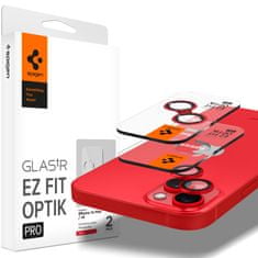 Spigen Spigen Glass EZ Fit Optik Pro 2 Pack, red - iPhone 14/iPhone 14 Plus