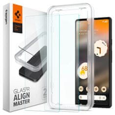 Spigen Spigen Glass AlignMaster 2 Pack, clear - Google Pixel 6a