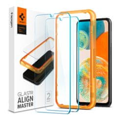 Spigen Glass AlignMaster 2 Pack, clear, Samsung Galaxy A23 5G