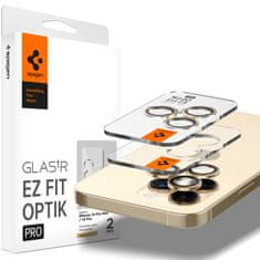 Spigen Spigen Glass EZ Fit Optik Pro 2 Pack, gold - iPhone 14 Pro/iPhone 14 Pro Max