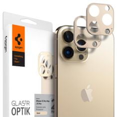 Spigen Spigen tR Optik 2 Pack, gold - iPhone 13 Pro/13 Pro Max
