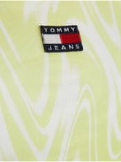 Tommy Jeans Bílo-žluté dámské vzorované šaty Tommy Jeans Psychedelic Mesh XS