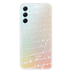 iSaprio Silikonové pouzdro - Handwriting 01 - white pro Samsung Galaxy A34 5G