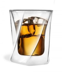 Vialli Design Dvoustěnná sklenice na whisky, 300 ml, CRISTALLO 5509